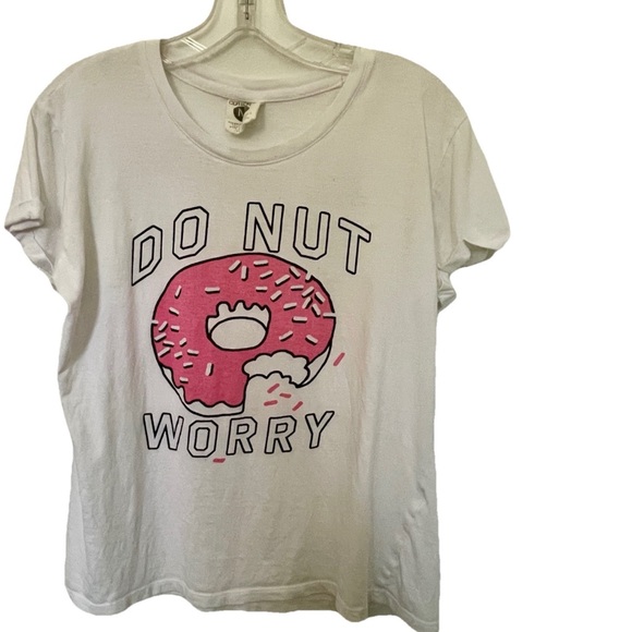 Cotton On Tops - COTTON ON Sweet DO NUT WORRY Vintage Y2K TEE SHIRT Size Medium As-Is